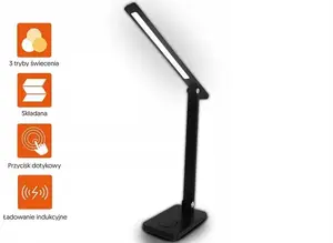 Table lamp LTC LED 10W with 3 color modes 3000/4500/6000K, wireless charging, touch panel, adjustable