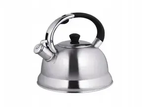 Kettle Brunbeste BB-2425 stainless steel gas stovetop with whistle 2.7 L induction-compatible silver