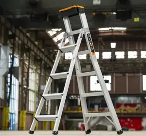 Stepladder Metabo Multi-Ladder 2in1 — combination stepladder with 5-step and 9-step configurations