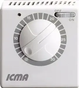 Термостат комнатный Sourcing ICMA 5–30°C — механический регулятор температуры для систем отопления