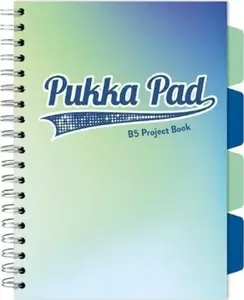 Notebook Pukka Project Book Seafoam B5 100K squared 3-pack