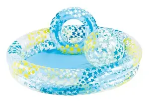 Inflatable kiddie pool Intex 59460 — round vinyl 114 L, for 1 child, blue