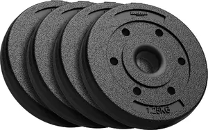Диски для штанги Rebel Active набор 4×1,25 кг, отверстие 31 мм, битумное покрытие