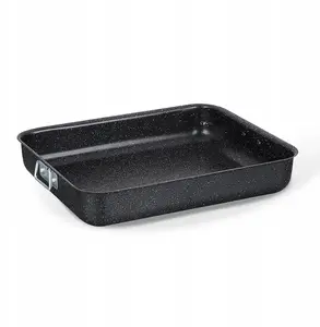 Baking Dish Maestro metal 30 cm, model MR-1107-30, marble pattern
