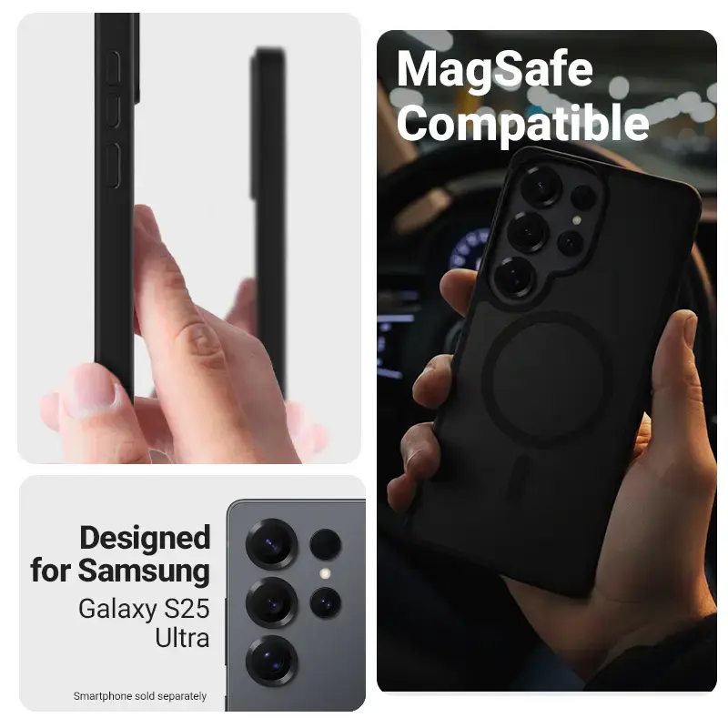Crong Hybrid Matte Magnetic case for Samsung Galaxy S25 Ultra Photo 4