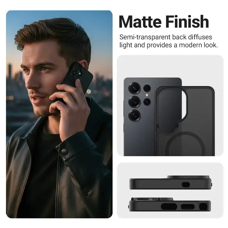 Crong Hybrid Matte Magnetic case for Samsung Galaxy S25 Ultra Photo 5