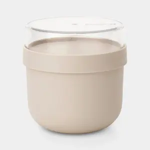 Контейнер для еды BRABANTIA 241826, пластик бежевый, 0,5 л, Ø 11 см, высота 111 мм