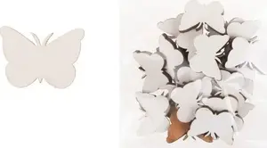 Wooden Decoration Cresco Butterfly medium 24 pcs