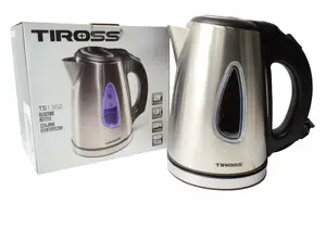 Electric kettle Tiross TS-1362 metal housing 1630W 1.0 L compact