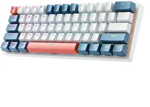 Wired Mechanical Gaming Keyboard No name Machenike K500-B61 Red Switch, White-Blue Backlight