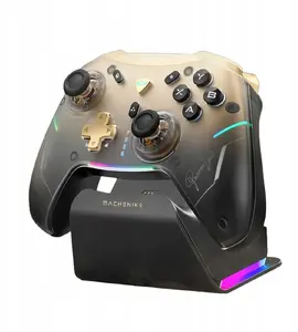 Wireless Gamepad Machenike G5Pro Premium Edition with Charging Dock — black and gold