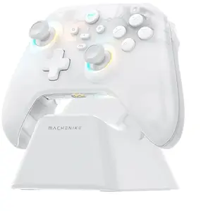 Wireless Gamepad Machenike G3 V2 with Charging Dock — white