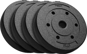 Weight set Rebel Active bituminous 4×5 kg with 31 mm handle diameter