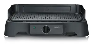 Настольный электрический гриль SEVERIN PG 8595 — 2000 Вт, прямоугольная решётка, чёрный