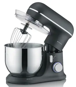 Food processor SEVERIN KM 3899 — 1200 W, 5.3 L stainless steel bowl, Black