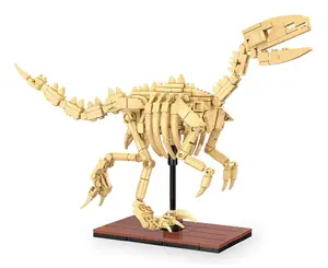 Building set Jamara CaDA Dinosaur fossil Velociraptor — 256 pieces, age 8+, beige/brown