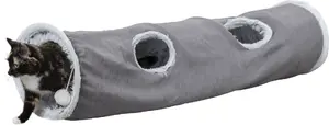 Trixie tunnel for cats and small dogs TRIXIE 43044 — diameter 27 cm, length 1160 mm, grey/white