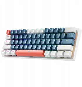 Wired mechanical gaming keyboard Machenike K500-B61 with Brown switches and blue-white backlight