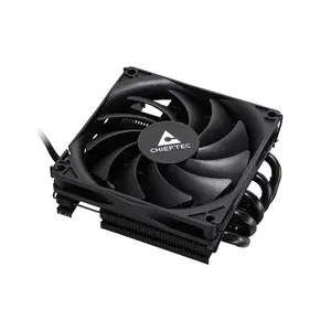 Air cooler CHIEFTEC CAC-S92PWM-LP45 92 mm fan, hydraulic bearing, black, compatible with LGA115x/1151/1700 and AM4/AM5