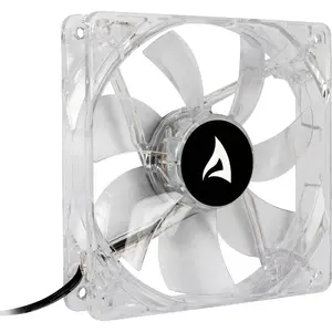 Computer Case Fan Sharkoon Blue LED 120 mm, transparent, 3-pin with 5.25" power connector