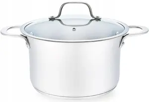 Stainless Steel Cooker Pot with Lid Maestro MR-3505-18, induction/gas, 18 cm, 1.75 L