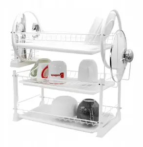 Dish Rack 3-Tier 53×25×49 cm White Brunbeste BB-4060