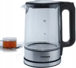 Электрический стеклянный чайник Tiross TS-2703 1,7 л синий