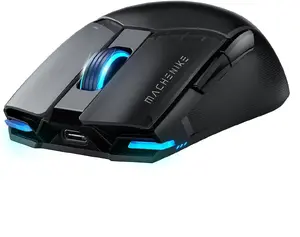 Wireless gaming mouse Machenike M7 Pro — black, wireless RGB, ergonomic design