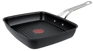 Tefal Jamie Oliver E24541 kvadrātveida cepamtrauks 2,5 L melns — pamatnes Ø 17,5 cm, izmēri 290×458 mm