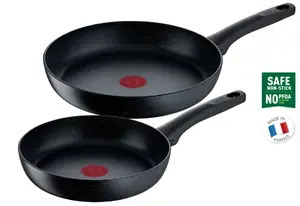 Cepšanas komplekts Tefal G28191, melns, Mineralia+ nepiedegošais pārklājums, svars 2.1 kg