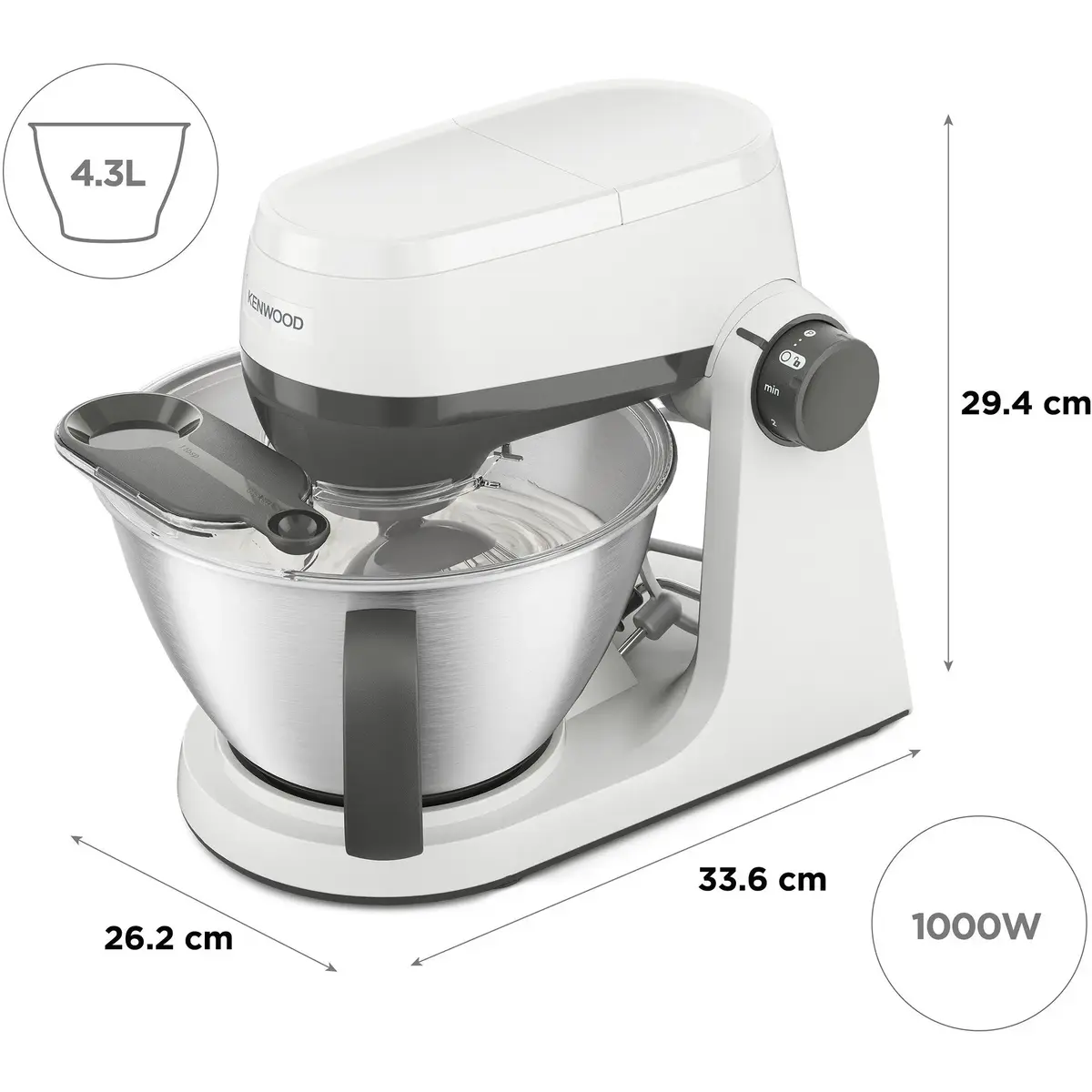 Kenwood Multi-Tasker KHC30.000WH кухонный комбайн Photo 2