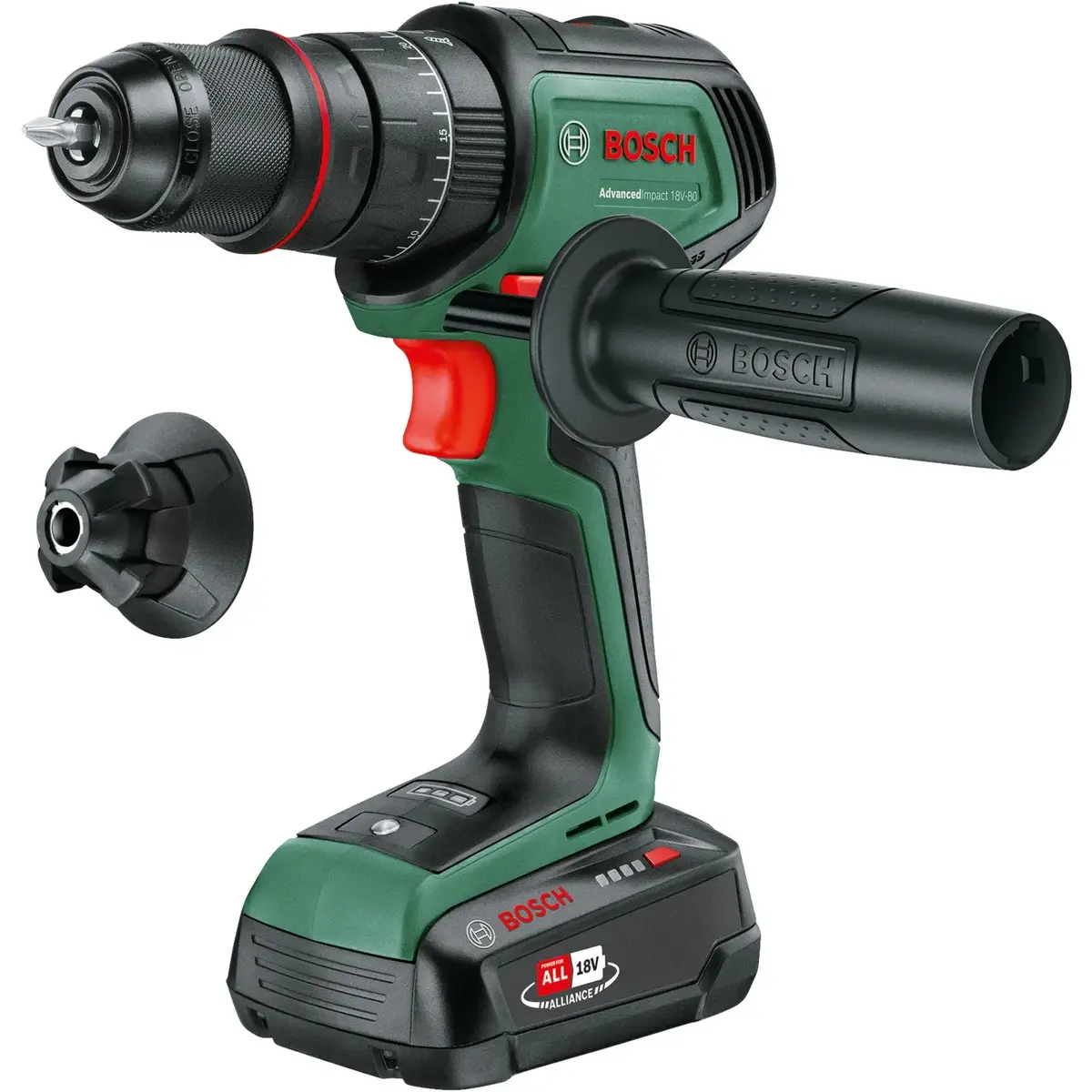 Bosch AdvancedImpact 18V-80 QuickSnap triecienurbis Photo 2