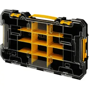 Tool organizer STANLEY FATMAX PRO-STACK (black/transparent) stackable parts storage box