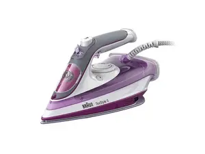 Steam iron Braun TexStyle 5 SI 5037 VI — 2700 W, ceramic soleplate, 0.3 L tank, 2 m cord, violet