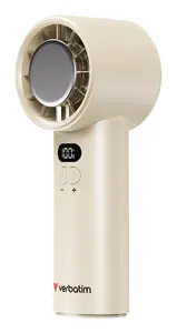 Ручной вентилятор VERBATIM Cool’n’Go IceTouch 8 Вт, Li‑Ion 13,32 Wh, бело‑серебристый