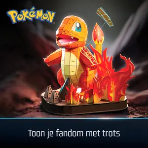 4D Build Pokémon Charmander 3D modelēšanas komplekts no Spin Master — 241 detaļa, platums 216 mm, 12+