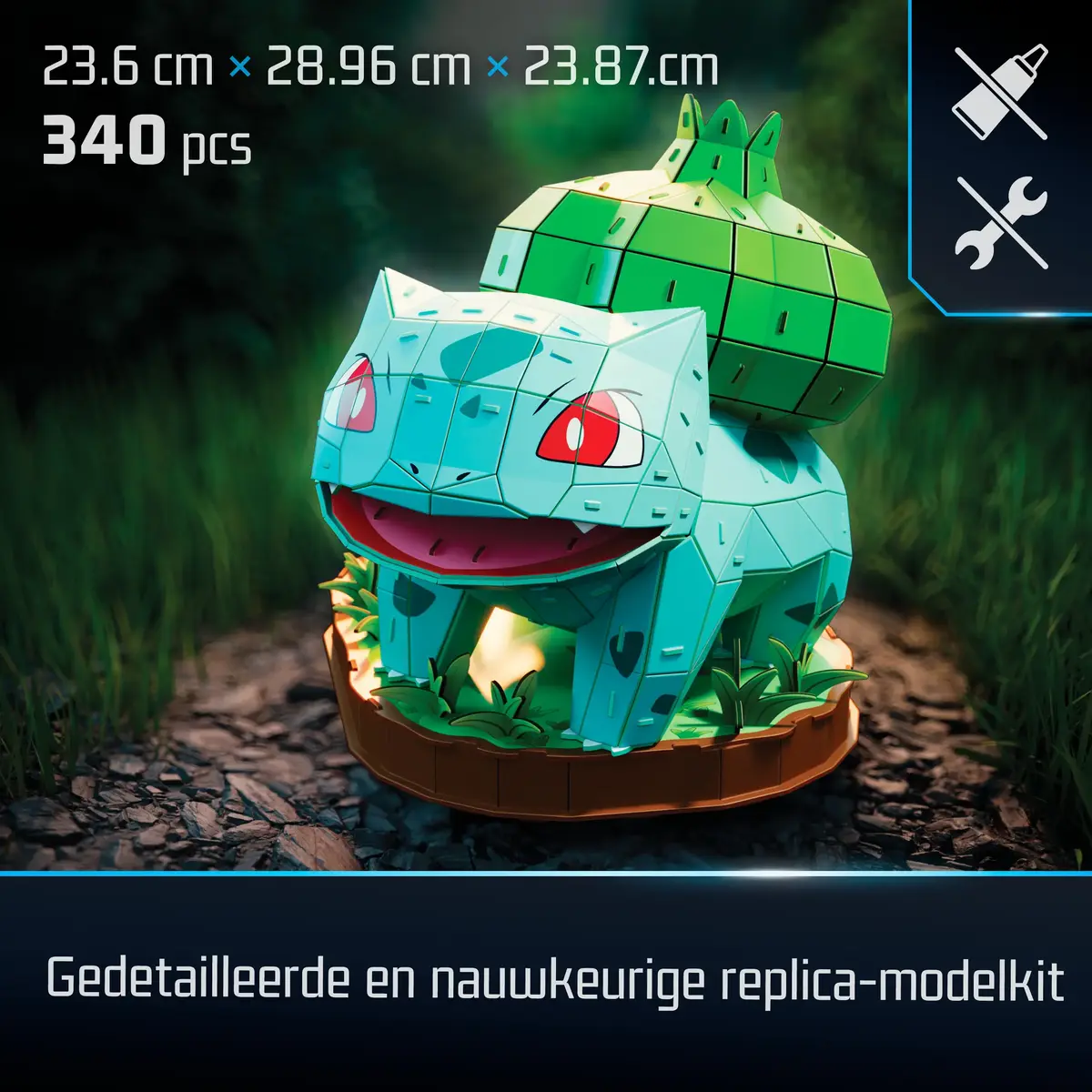 Spinmaster Bulbasaur 3D конструктор — 195 деталей Photo 4