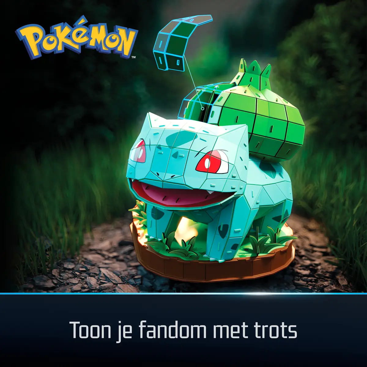 Spinmaster 4D Build Pokémon Bulbasaur 3D Model Kit Photo 2