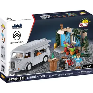 Cobi Citroen Type H "La Petite Boulangerie" model kit COBI-24633, collectible brick set