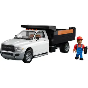 Cobi RAM 3500 Dump Truck 1:35 scale model kit, modular brick set