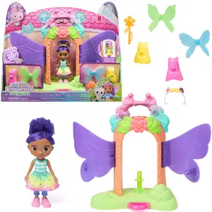 Spēļu komplekts spinmaster Gabby's Dollhouse Fairylandia — Fairy Magic Reveal ar pārveidošanas funkciju un aksesuāriem, 394×133×330 mm, 3+