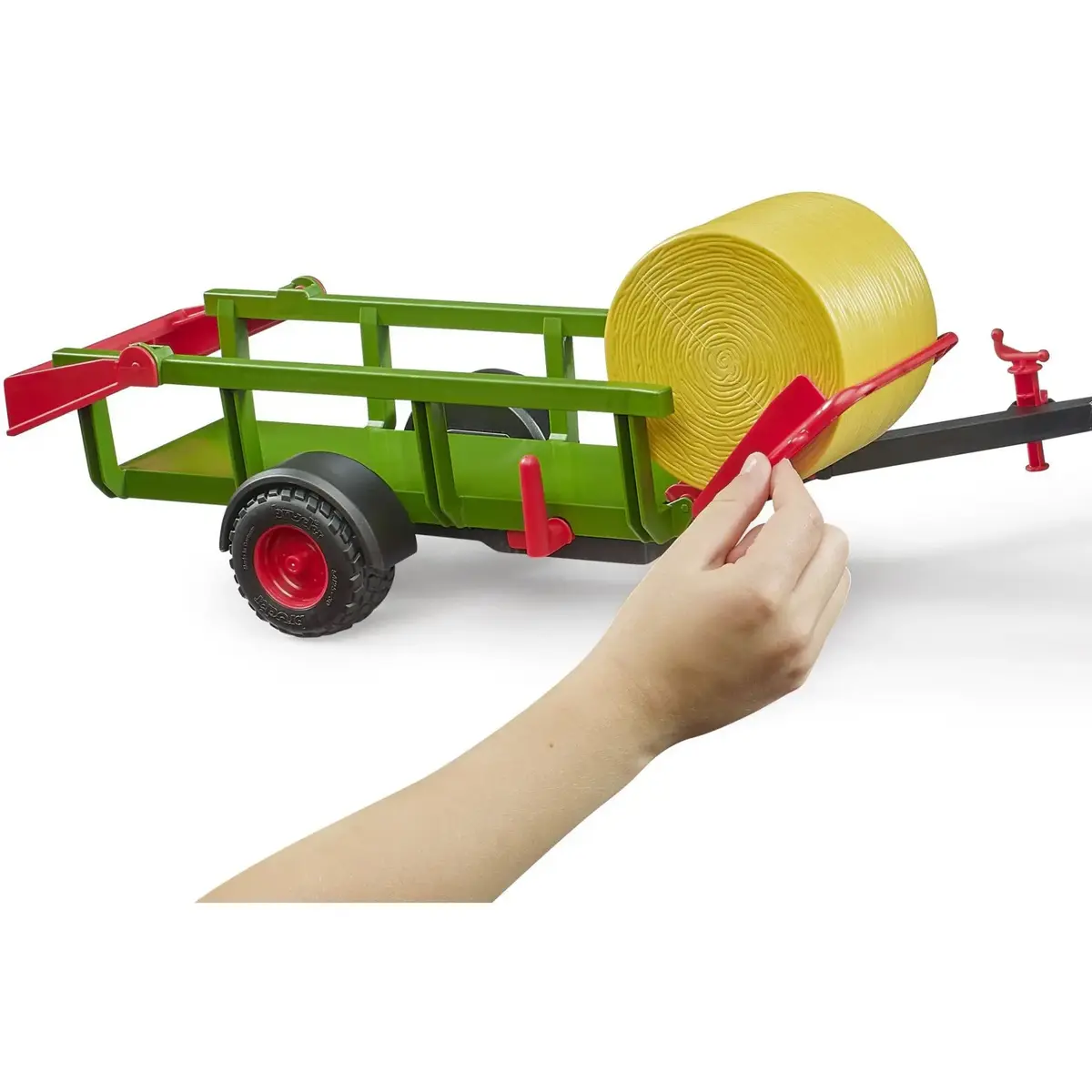 BRUDER round bale collector with 3 round bales Photo 3