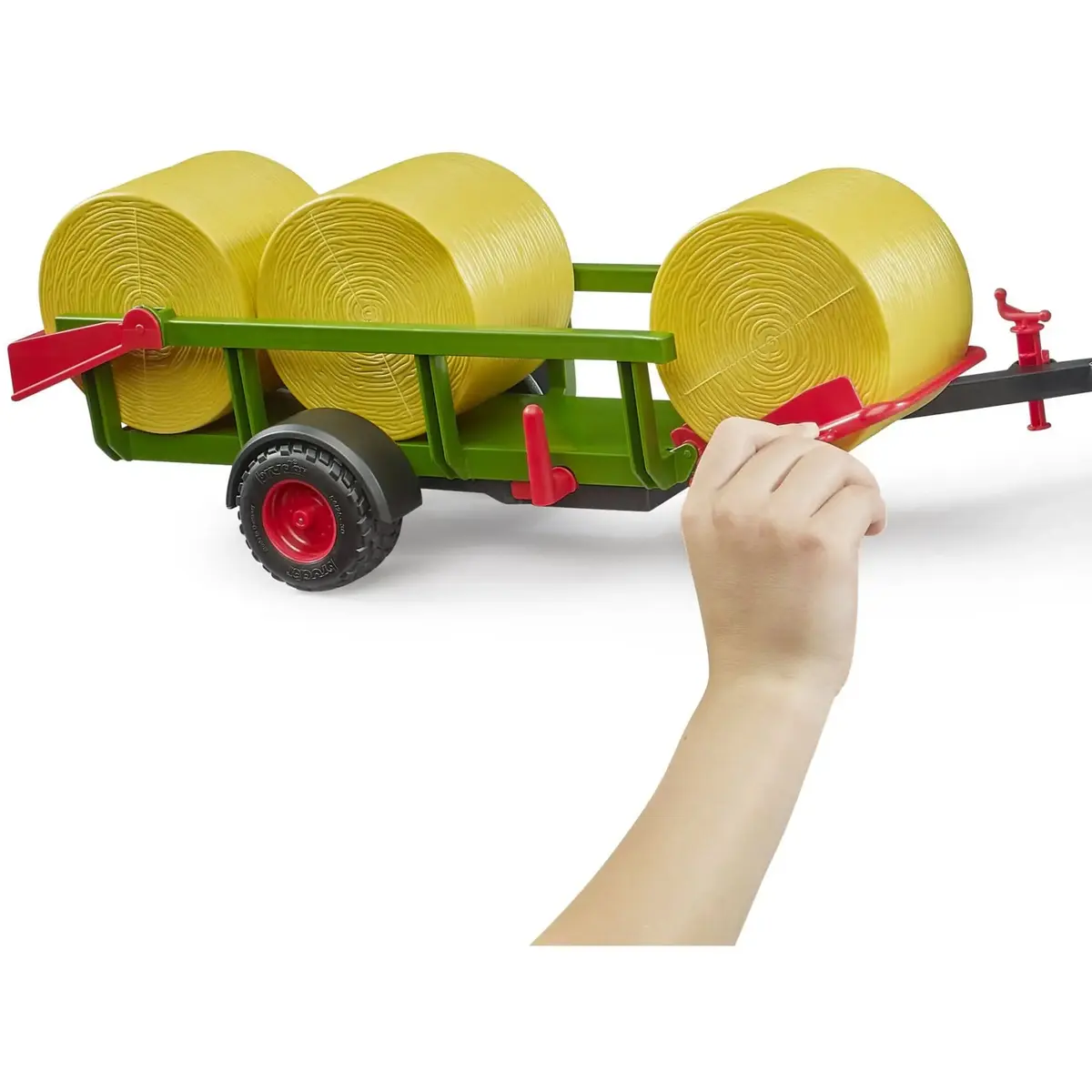 BRUDER round bale collector with 3 round bales Photo 4