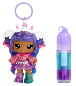 Mini lūpu spīduma lelle MGA Entertainment Carly Cakepop — Yummiland Mystery mini lelle, plastmasa, daudzkrāsaina, 4+