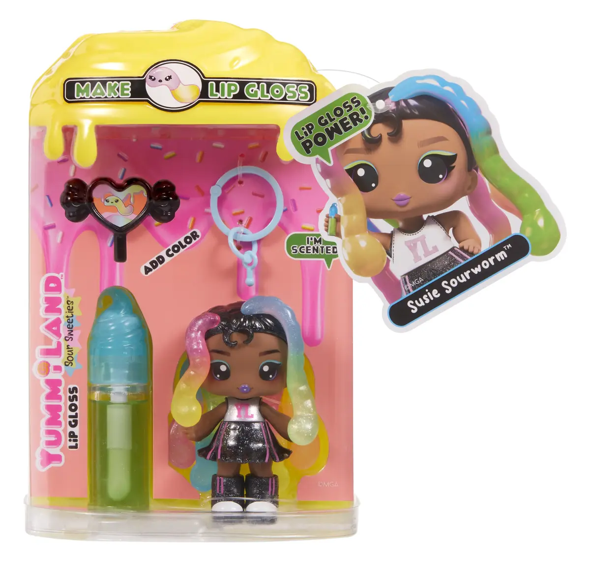 MGA Entertainment Yummiland Sasha Sourworms mini lelle ar spīdumu Photo 5