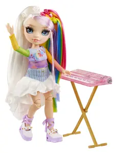 Modes lelle Rainbow High Jr High Rockband Amaya no MGA Entertainment — audums un plastmasa, daudzkrāsaina, 4+