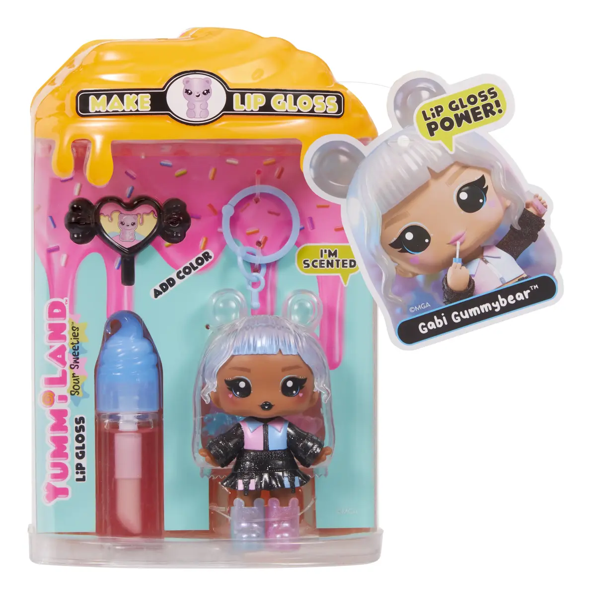 MGA Entertainment Yummiland mini lelle ar lūpu spīdumu Gabi Photo 5