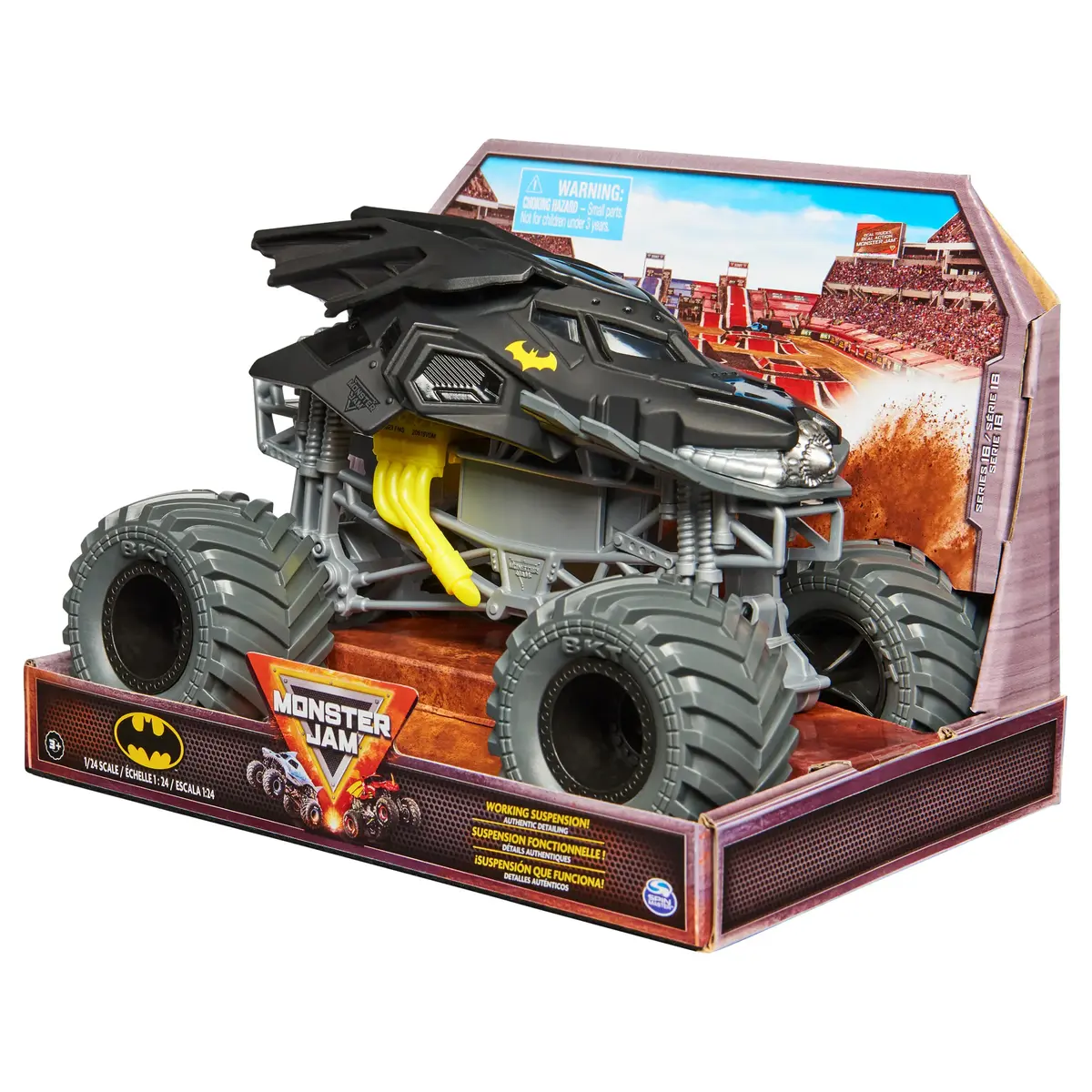 Monster Jam Batman Monster Truck Retro Batmobile 1:24 Photo 7