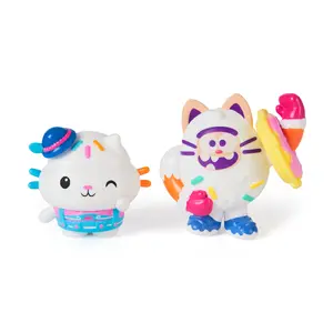 Gabby's Dollhouse : The Movie, Cakey Cat & Cookie Bobby, Toy Figures with 2 Accessories, Kids Toys for Girls & Boys Ages 3 and Up