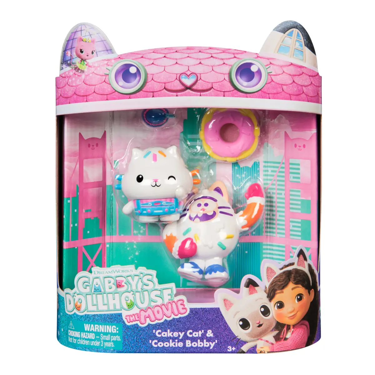 Spin Master Gabby's Dollhouse Cakey Cat & Cookie Bobby Set Photo 2